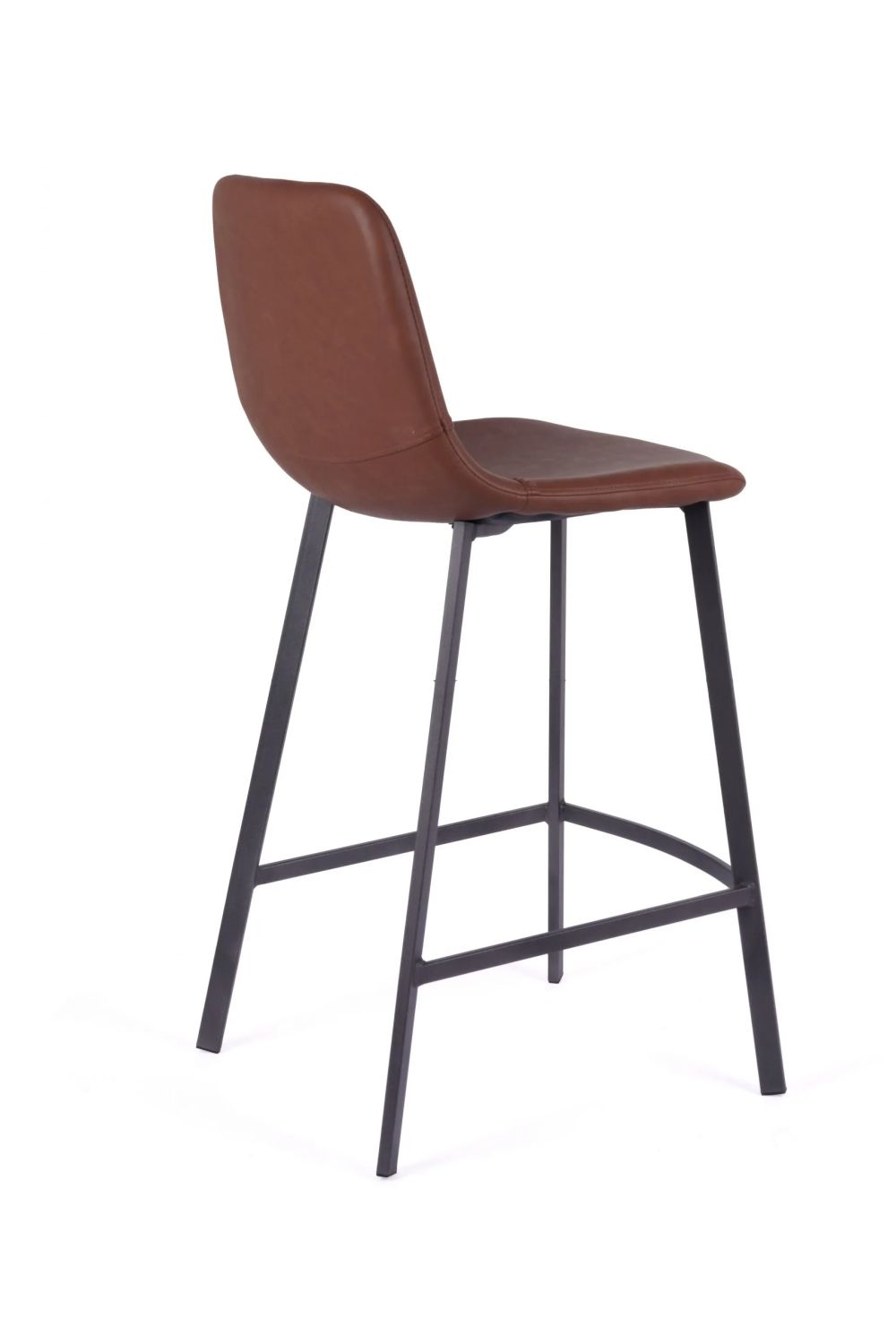 Product photograph of 2 X Ryan Vintage Cognac Pu Counter Stool from Choice Furniture Superstore.